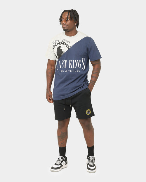 Last Kings Stitch Up Short Sleeve T-Shirt Navy