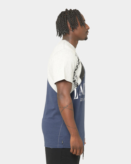 Last Kings Stitch Up Short Sleeve T-Shirt Navy