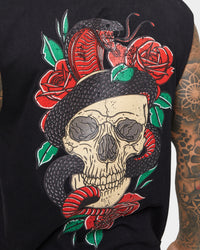 Saint Morta Forbidden Muscle Singlet Vintage Black