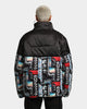 Loiter Constellation Puffer Jacket Black/Multi-Coloured