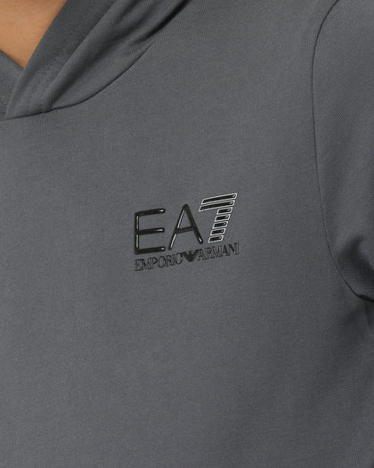 EA7 Emporio Armani Kids' Hoodie Iron Gate