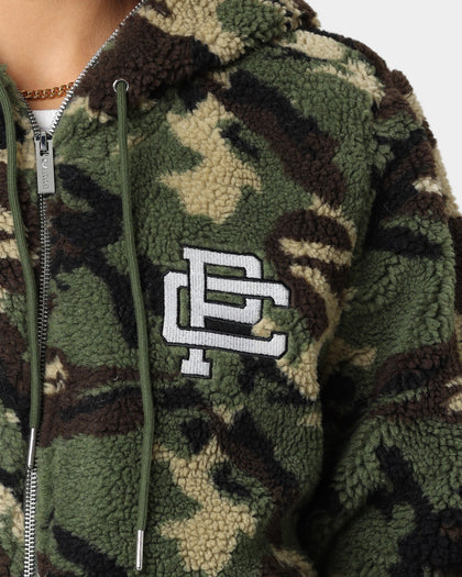 Carre C-Class Polar Fleece Zip Up Jacket Woodland Camo