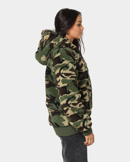 Carre C-Class Polar Fleece Zip Up Jacket Woodland Camo