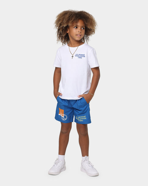 Lil Homme Kids' Worldwide T-Shirt Set White/Blue