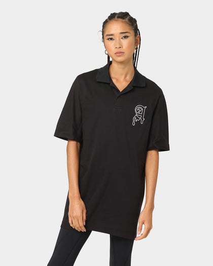 The Anti Order Military Oversized Polo Shirt Black/White