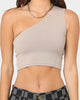 XXIII Women's Fern One Shoulder Tank Brown