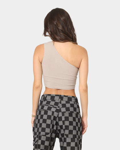 XXIII Women's Fern One Shoulder Tank Brown