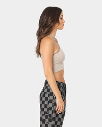 XXIII Women's Fern One Shoulder Tank Brown