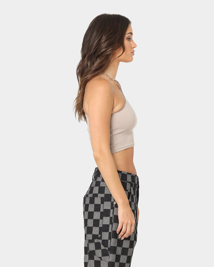 XXIII Women's Fern One Shoulder Tank Brown