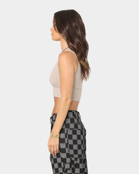 XXIII Women's Fern One Shoulder Tank Brown