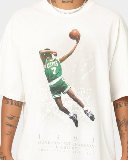 Mitchell & Ness Boston Celtics Dee Brown All Star Dunk T-Shirt Vintage White