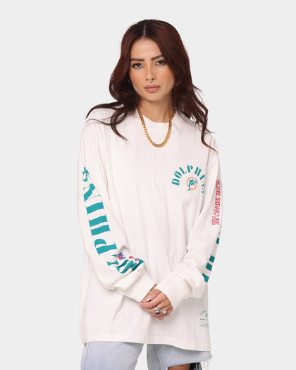 Mitchell & Ness Miami Dolphins Vintage Long Sleeve T-Shirt Vintage White