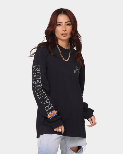 Mitchell & Ness Las Vegas Raiders Arch Long Sleeve T-Shirt Faded Black