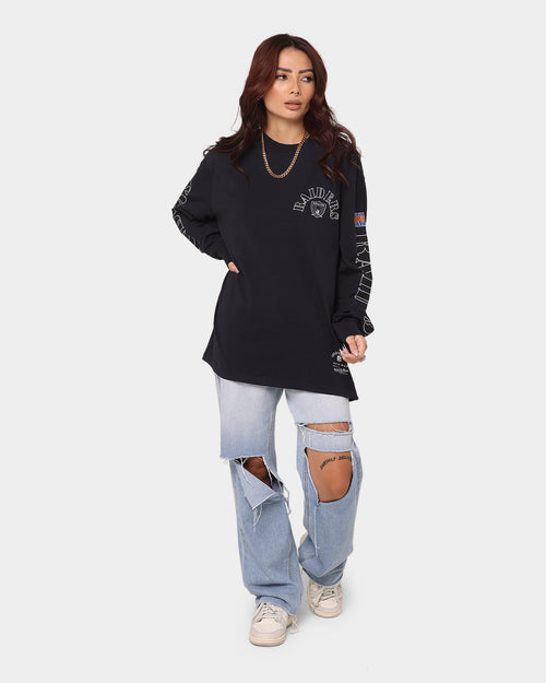 Mitchell & Ness Las Vegas Raiders Arch Long Sleeve T-Shirt Faded Black