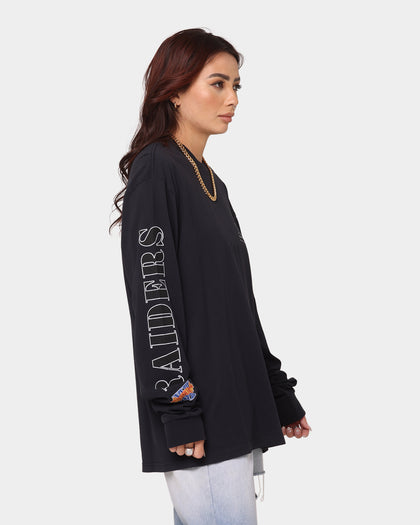 Mitchell & Ness Las Vegas Raiders Arch Long Sleeve T-Shirt Faded Black