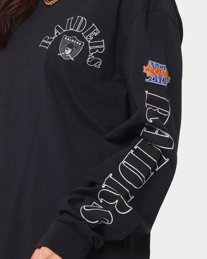 Mitchell & Ness Las Vegas Raiders Arch Long Sleeve T-Shirt Faded Black