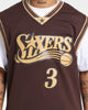 Mitchell & Ness Philadelphia 76ers Allen Iverson #3 '00-'01 Lux Brown Swingman Jersey Baroque Brown