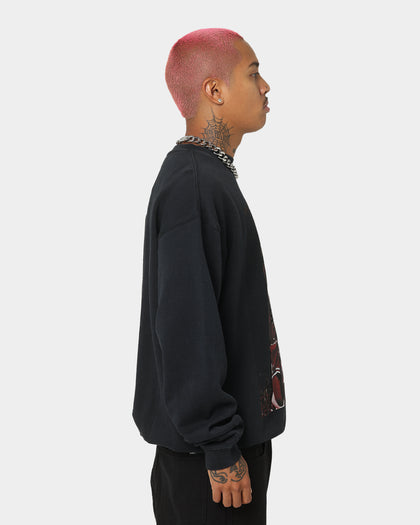 Mitchell & Ness Chicago Bulls Dennis Rodman Photo Bomb Crewneck Faded Black