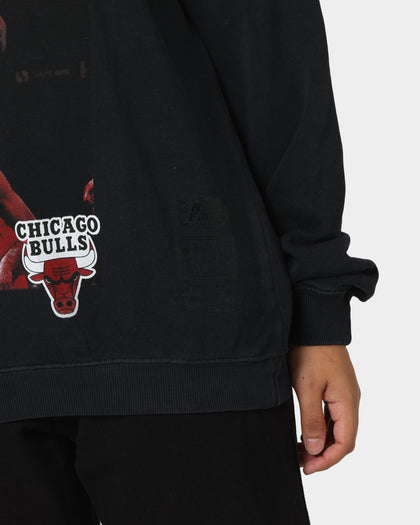 Mitchell & Ness Chicago Bulls Dennis Rodman Photo Bomb Crewneck Faded Black