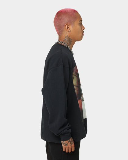 Mitchell & Ness Philadelphia 76ers Allen Iverson Photo Bomb Crewneck Faded Black