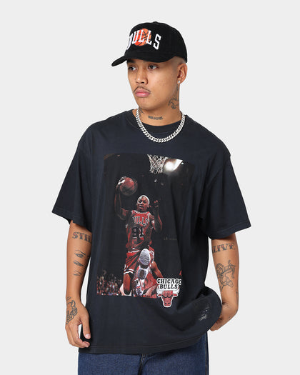 Mitchell & Ness Chicago Bulls Rodman Photo T-Shirt Faded Black