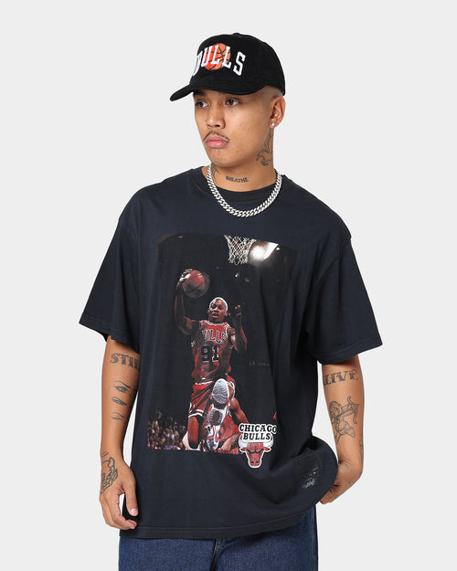 Mitchell & Ness Chicago Bulls Rodman Photo T-Shirt Faded Black