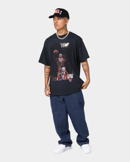 Mitchell & Ness Chicago Bulls Rodman Photo T-Shirt Faded Black