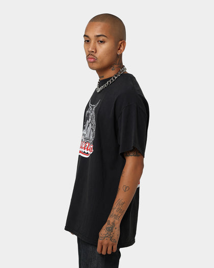 Goat Crew Chicago Drawing Vintage T-Shirt Black Wash