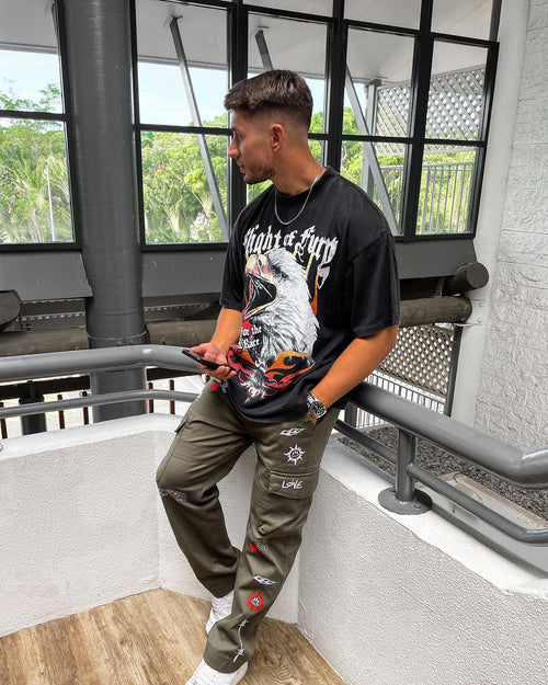 Loiter Fury Vintage T-Shirt Black Wash