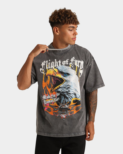 Loiter Fury Vintage T-Shirt Black Wash
