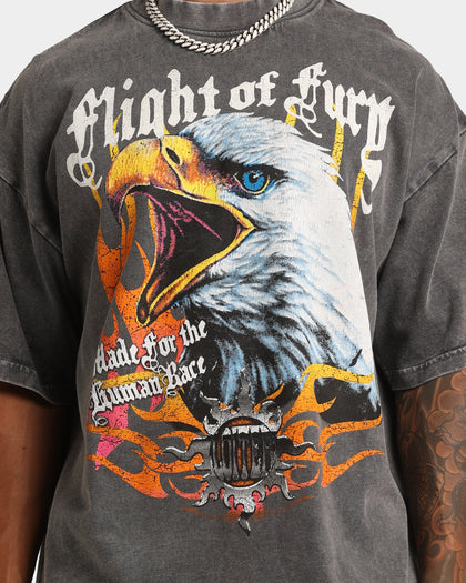 Loiter Fury Vintage T-Shirt Black Wash