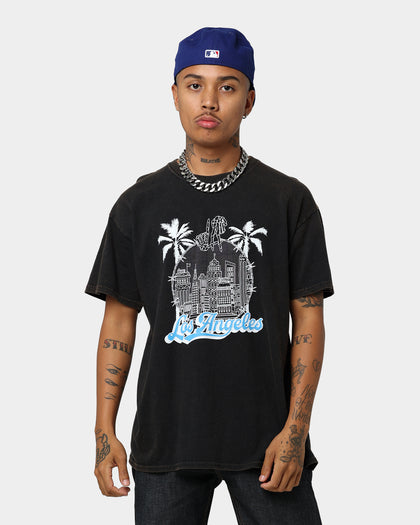 Goat Crew Los Angeles Drawing Vintage T-Shirt Black Wash