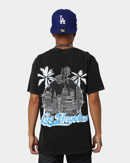 Goat Crew Los Angeles Drawing Vintage T-Shirt Black Wash