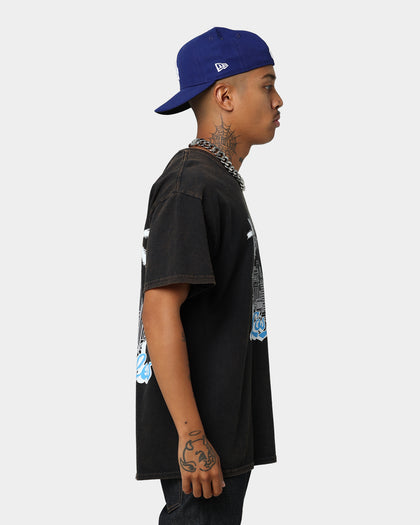 Goat Crew Los Angeles Drawing Vintage T-Shirt Black Wash