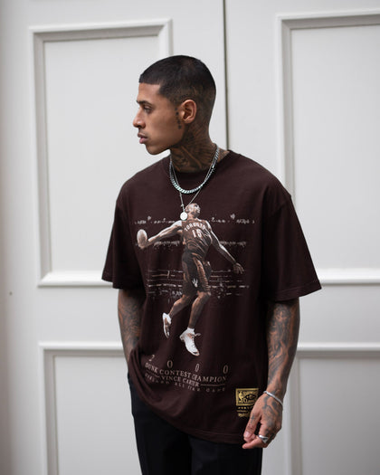 Mitchell & Ness Toronto Raptors Carter Photo T-Shirt Baroque Brown