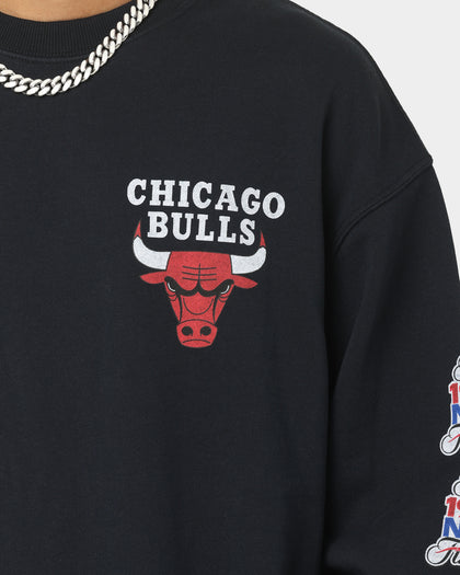 Mitchell & Ness Chicago Bulls Champ Crewneck Faded Black