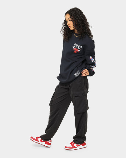 Mitchell & Ness Chicago Bulls Champ Crewneck Faded Black