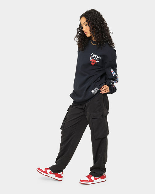 Mitchell & Ness Chicago Bulls Champ Crewneck Faded Black