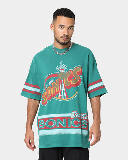 Mitchell & Ness Seattle Sonics Vintage Conference T-Shirt Faded Green