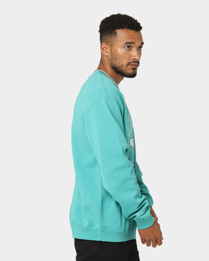 Mitchell & Ness Charlotte Hornets Vintage Crewneck Faded Teal