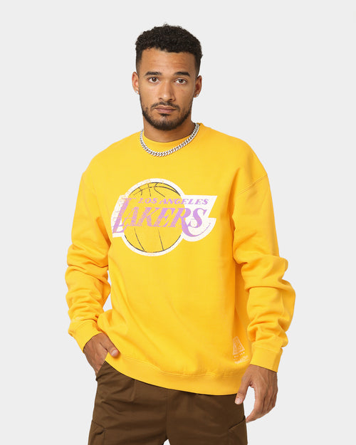 Mitchell & Ness Los Angeles Lakers Vintage Crewneck Faded Yellow