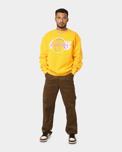 Mitchell & Ness Los Angeles Lakers Vintage Crewneck Faded Yellow