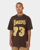 Mitchell & Ness Los Angeles Lakers Dennis Rodman #73 Lux Brown T-Shirt Baroque Brown