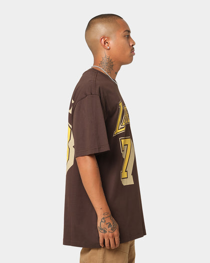 Mitchell & Ness Los Angeles Lakers Dennis Rodman #73 Lux Brown T-Shirt Baroque Brown