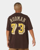 Mitchell & Ness Los Angeles Lakers Dennis Rodman #73 Lux Brown T-Shirt Baroque Brown