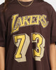 Mitchell & Ness Los Angeles Lakers Dennis Rodman #73 Lux Brown T-Shirt Baroque Brown