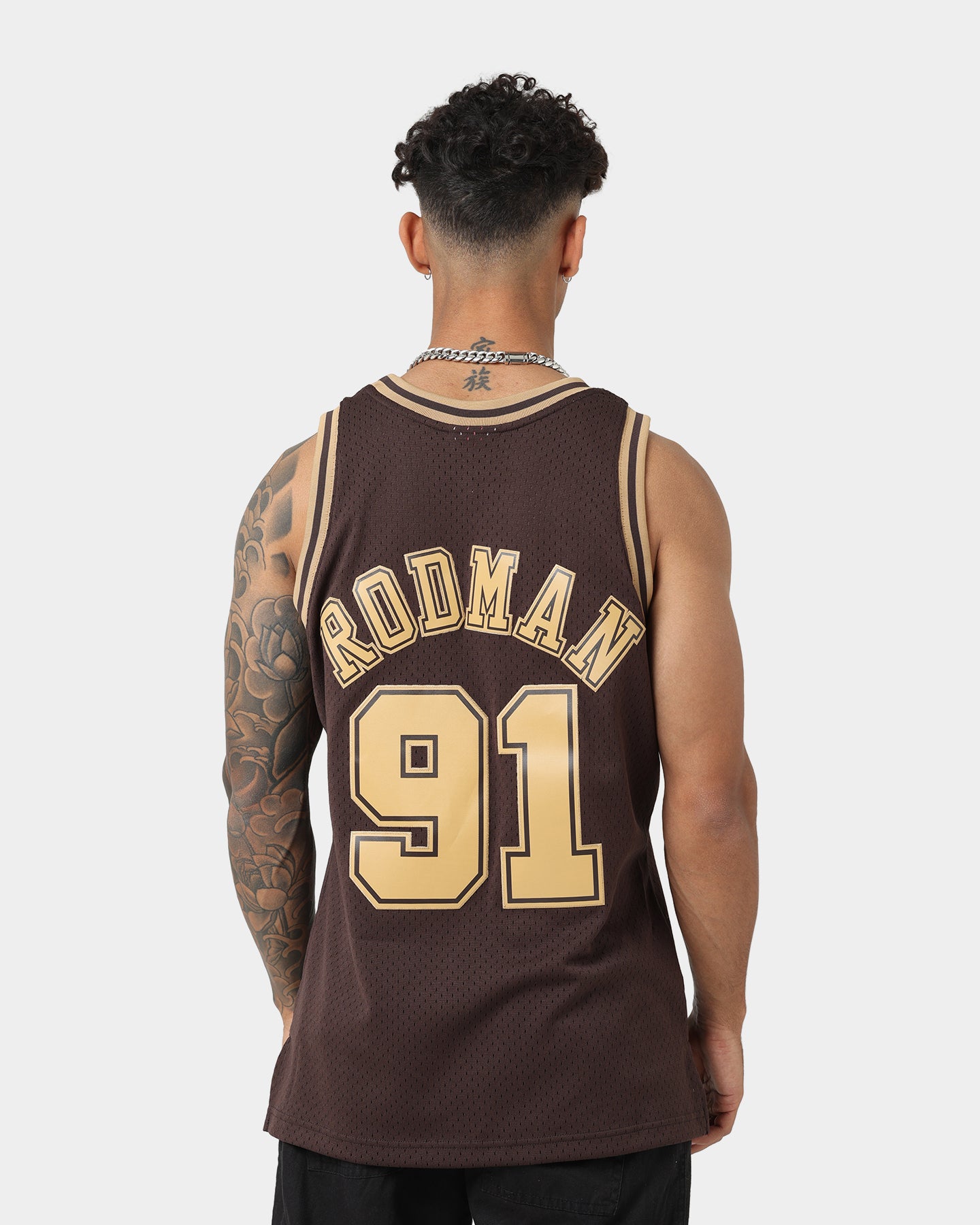 【Mitchell & Ness】BULLS DENNIS RODMAN 91 Chicago Bulls Rodman #91 Men's Mitchell Ness Swingman Jersey MSRP