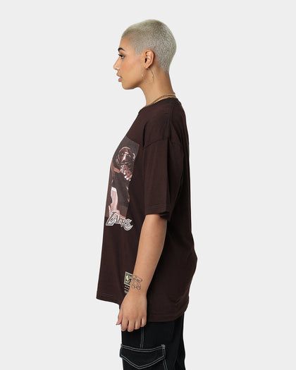 Mitchell & Ness Los Angeles Lakers Shaq Photo T-Shirt Baroque Brown