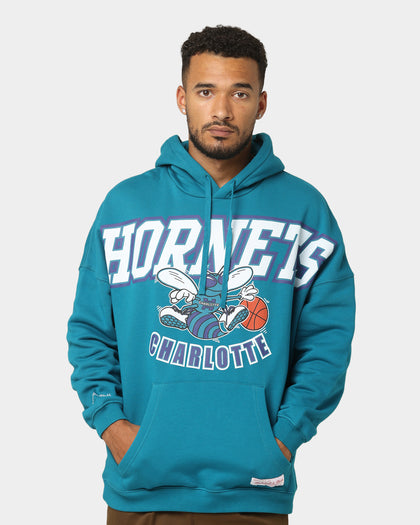 Mitchell & Ness Charlotte Hornets XL Arch Hood Faded Teal