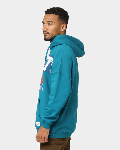 Mitchell & Ness Charlotte Hornets XL Arch Hood Faded Teal
